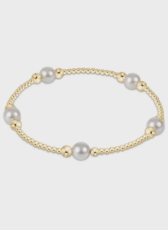 Purpose Pearl 6mm Gold Bead Bracelet