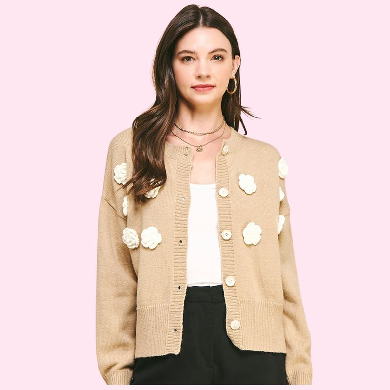 Floral Embroidered Cardigan