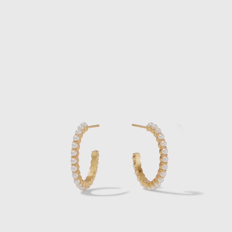 Juliet Hoop-Pearl-S