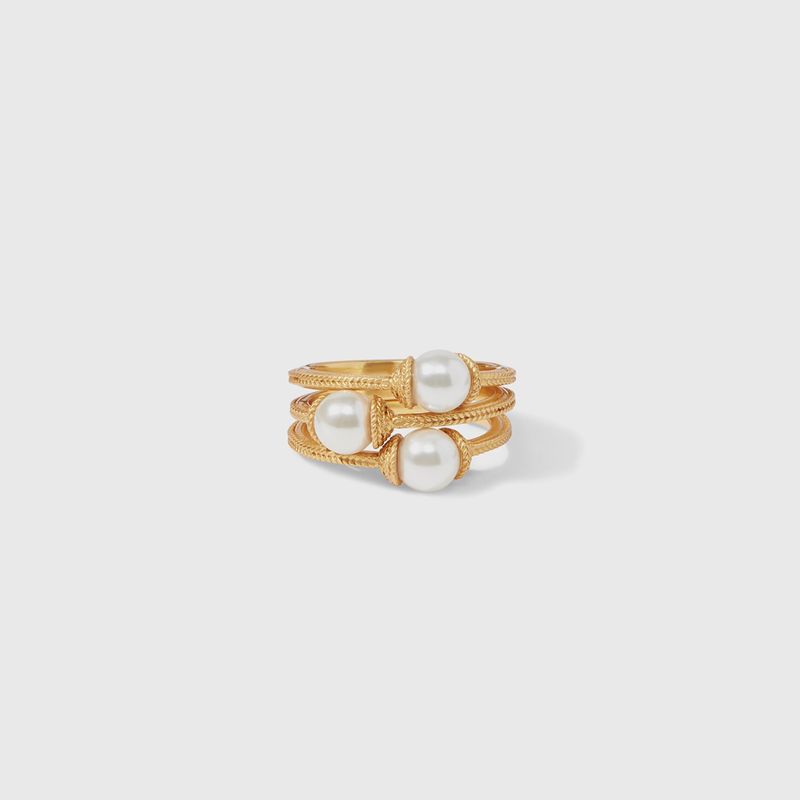 Calypso Trio Ring-Pearl-7
