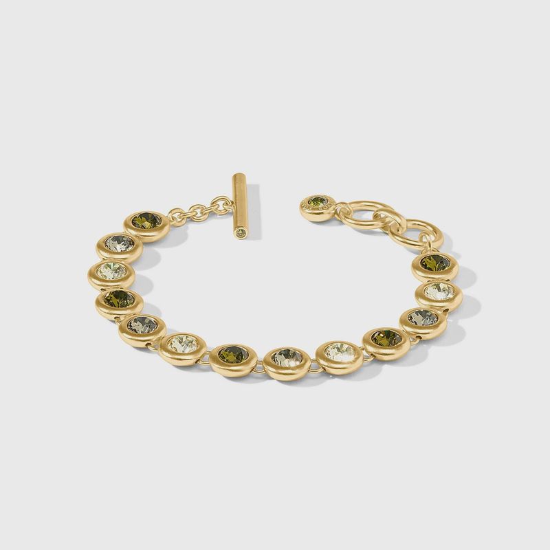 Rainbow Tennis Bracelet-Shades of Jade