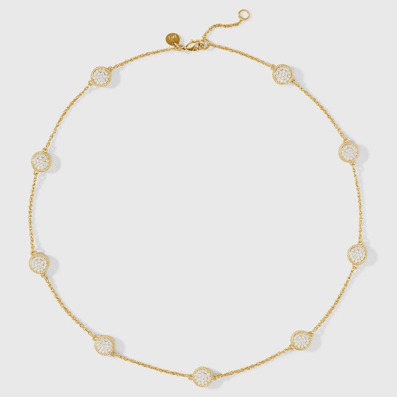Windsor Delicate Station Necklace-Pave Cubic Zirconia
