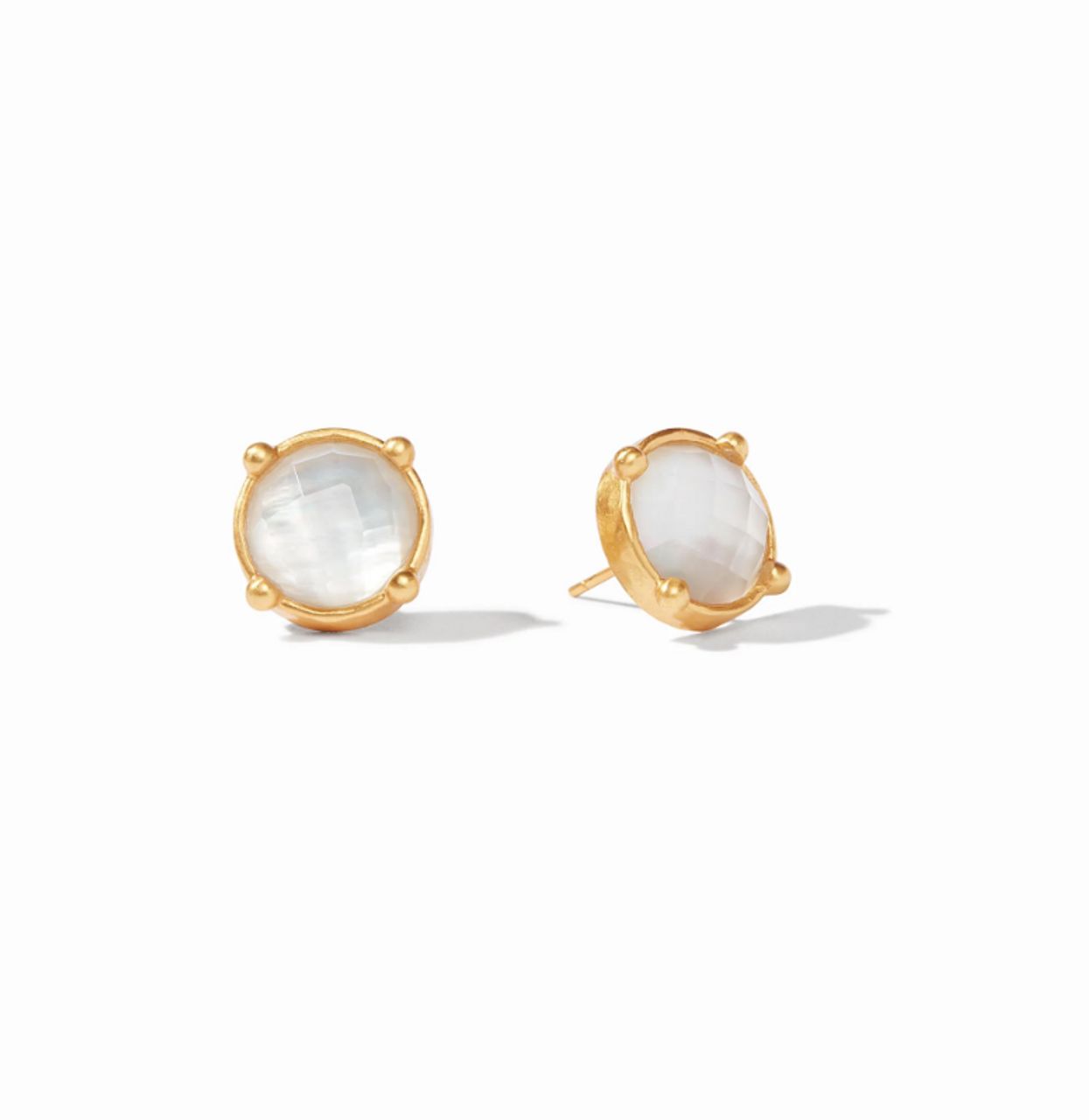 Honey Stud-Iridescent Clear Crystal