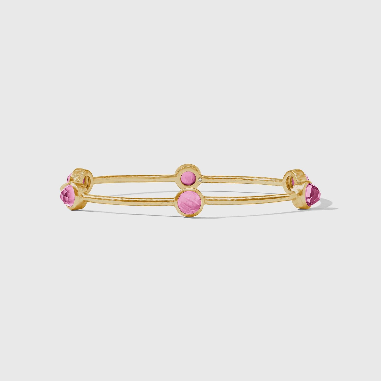 Milano Luxe Bangle-Iridescent Tourmaline Pink-M