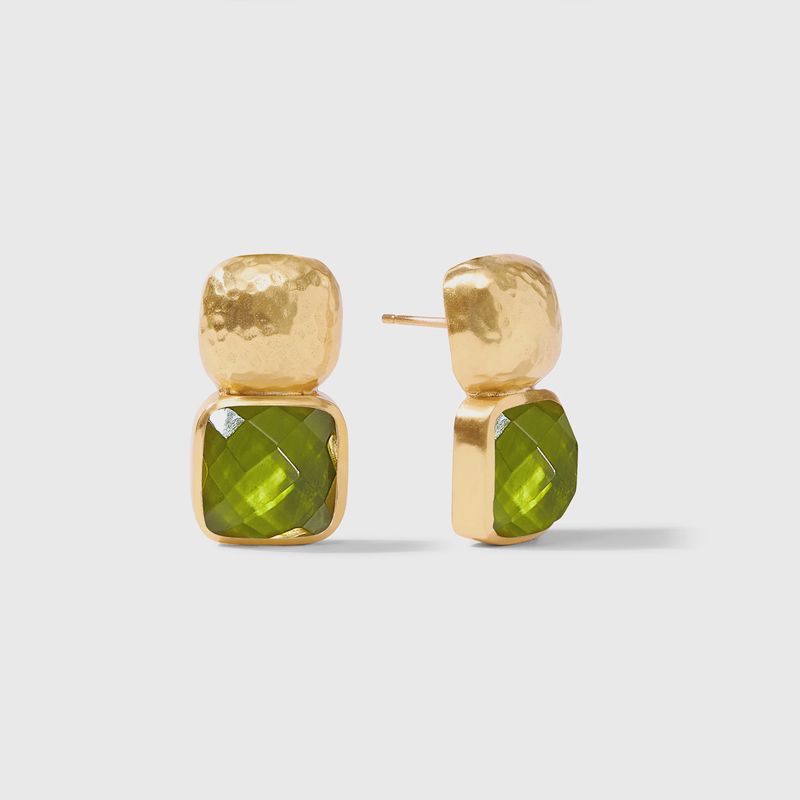 Catalina Earring-Iridescent Palmetto Green