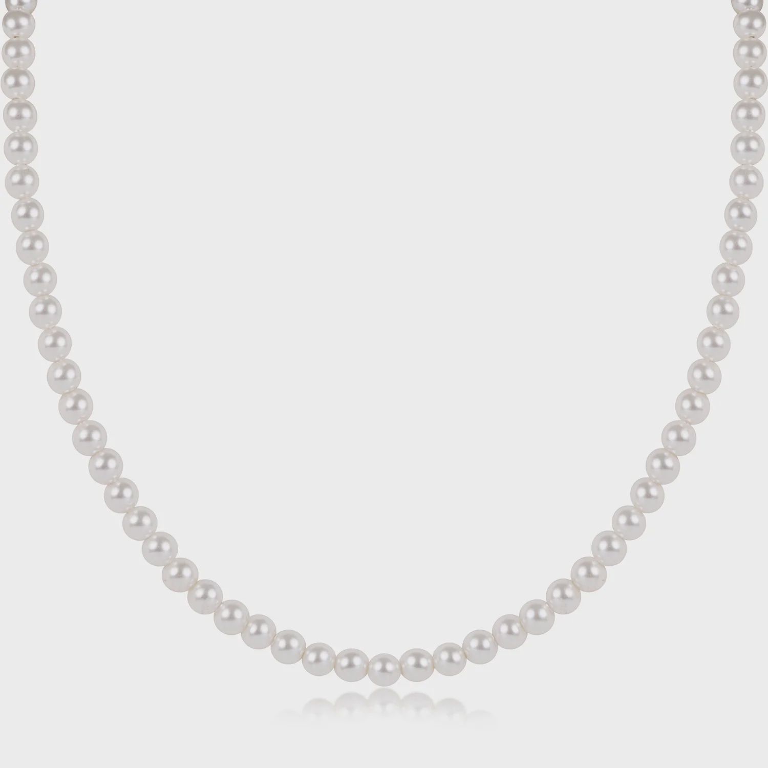 Classic Pearl Choker-4mm Beads