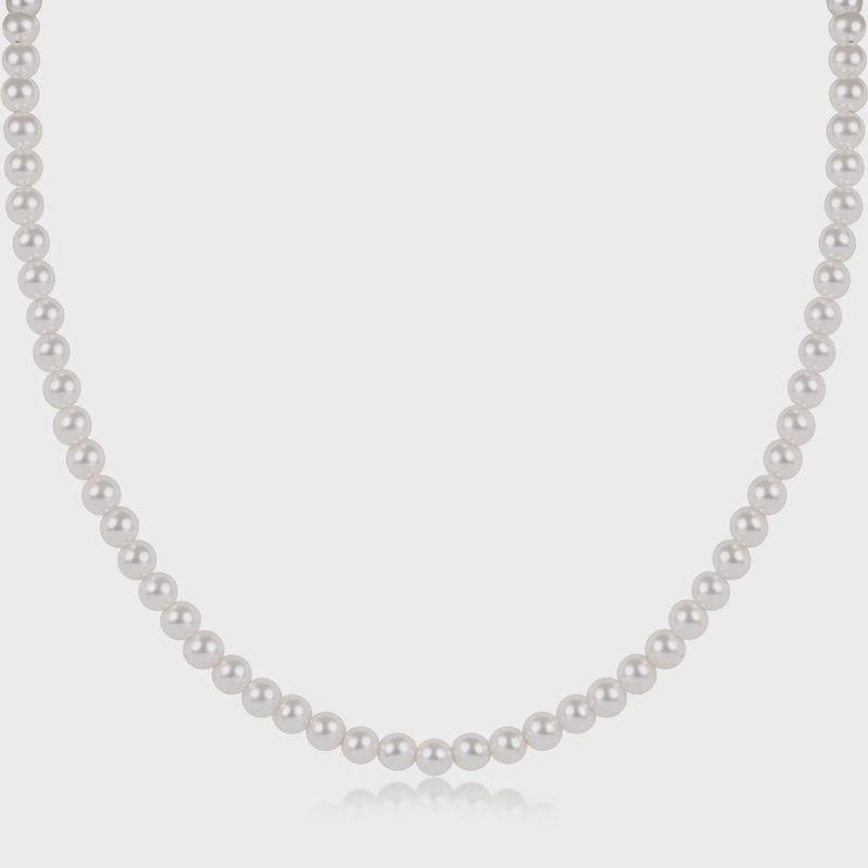 Classic Pearl Choker-4mm Beads