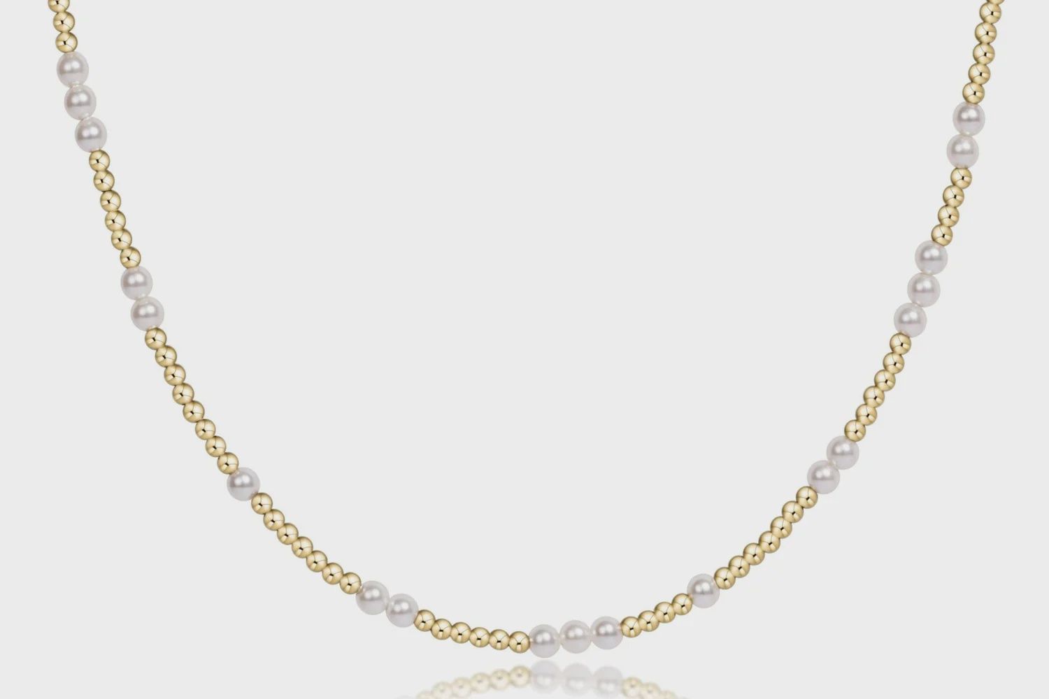 15&quot; Hope Unwritten Choker-3mm Pearls