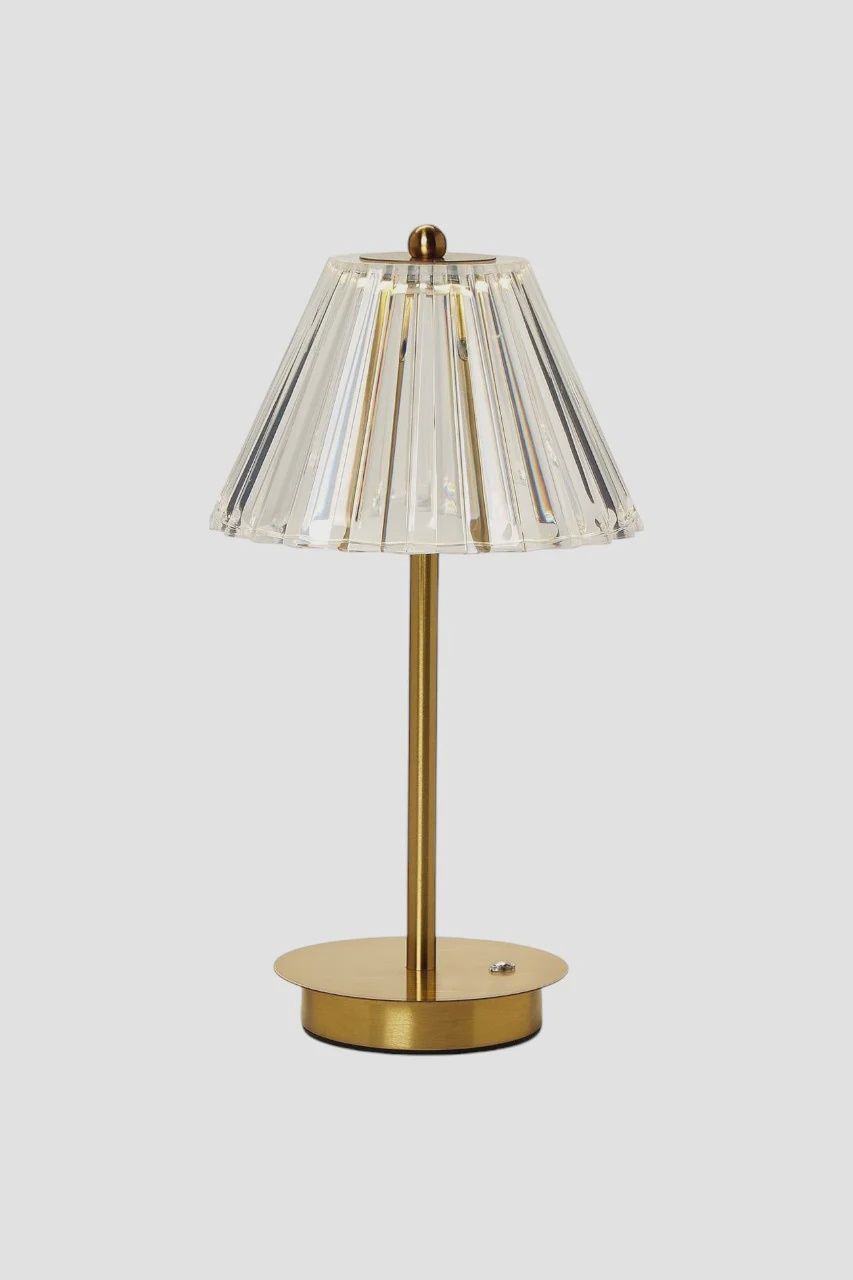 Cordless Table Lamp w/Acrylic Shade-Loeblein