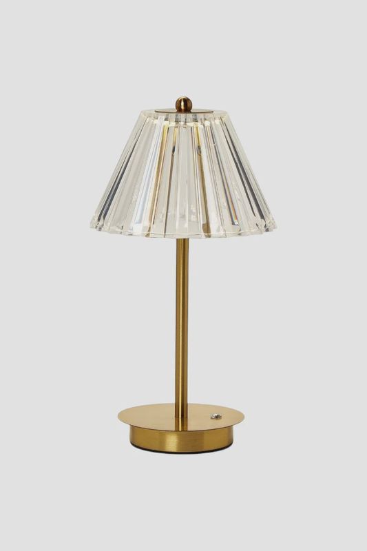 Cordless Table Lamp w/Acrylic Shade-Loeblein