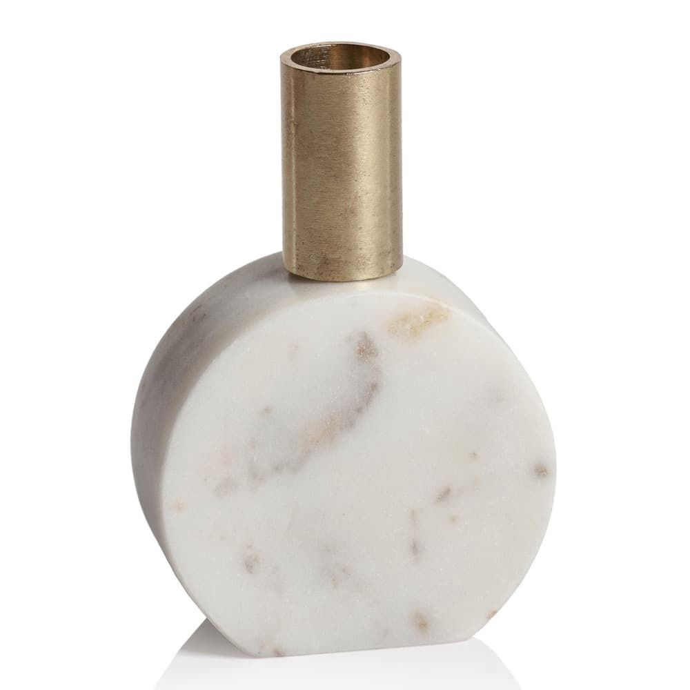 Round Marikina Marble Candle Holder-Loeblein
