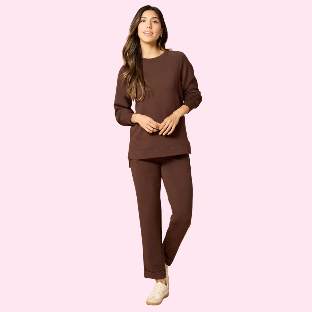 Dream Tech Crew Tunic w/Side Zip &amp; Pant