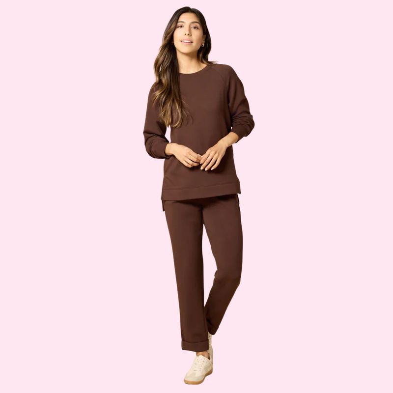 Dream Tech Crew Tunic w/Side Zip &amp; Pant