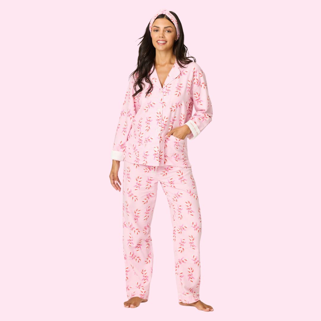 Candy Cane Flannel PJ Set