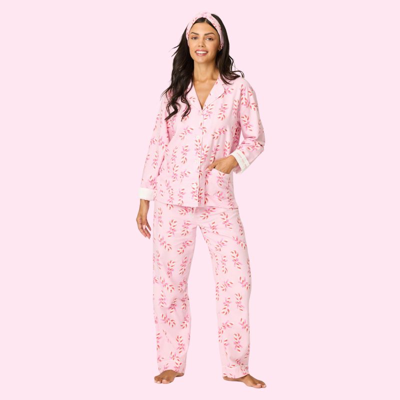 Candy Cane Flannel PJ Set