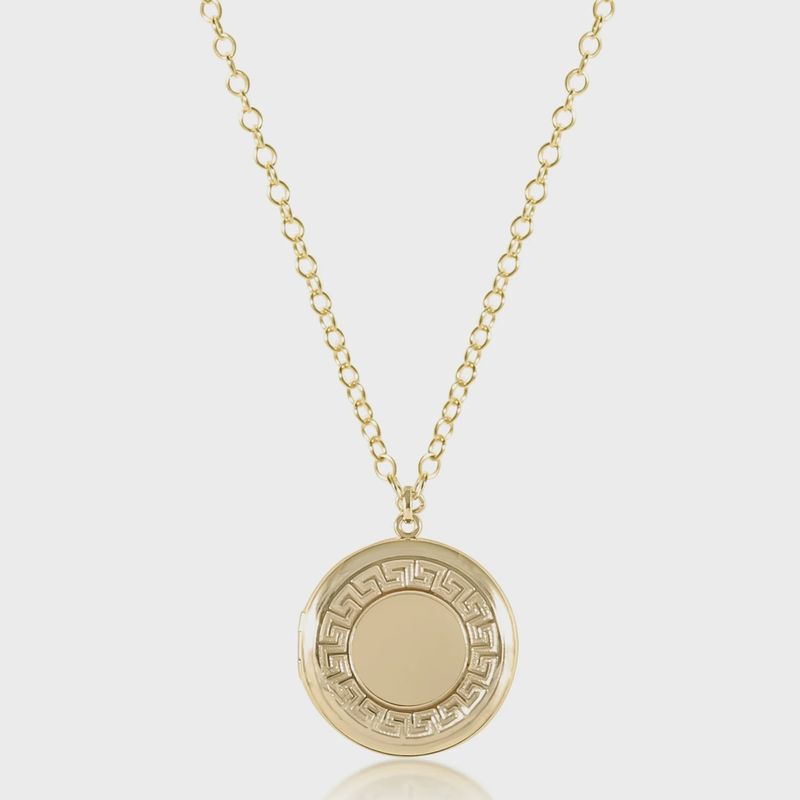 16&quot; Gold Necklace-Cherish Medium Gold Locket