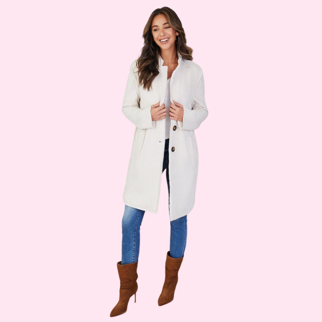 Milio Milano Stand Collar Corduroy Coat-2 colors available