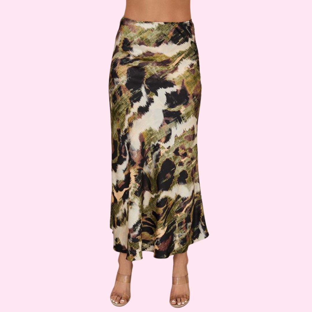 Watercolor Maxi Skirt