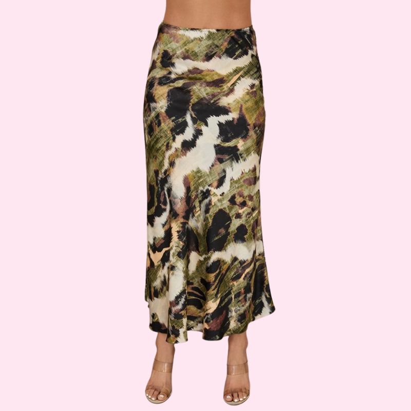 Watercolor Maxi Skirt