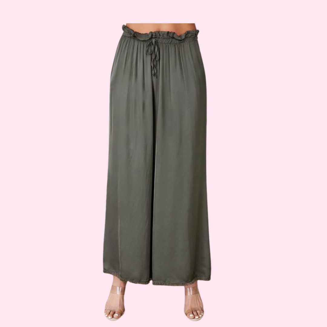 Palazzo Pant-Army Green