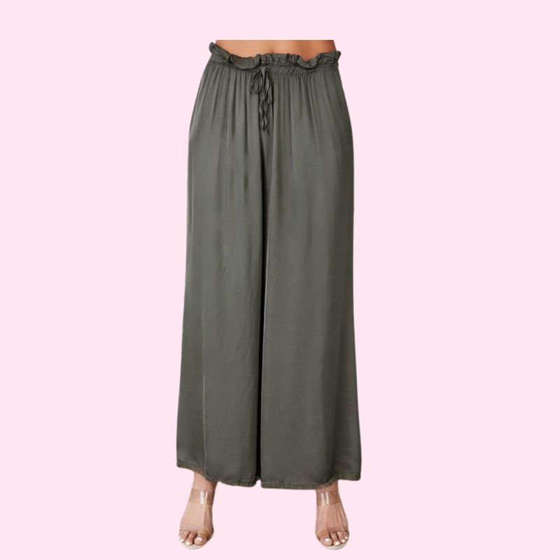 Palazzo Pant-Army Green