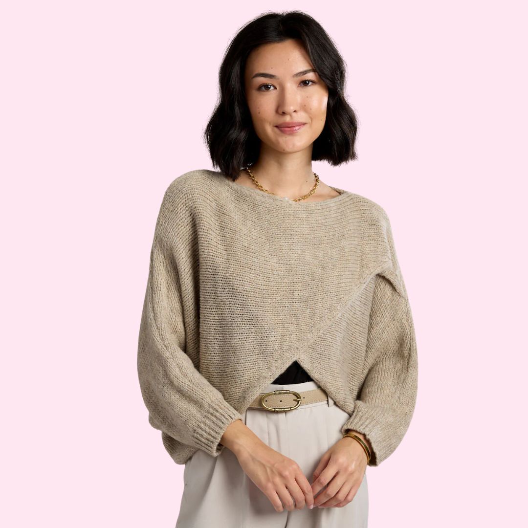 Alessandra Knit Criss Cross Wrap