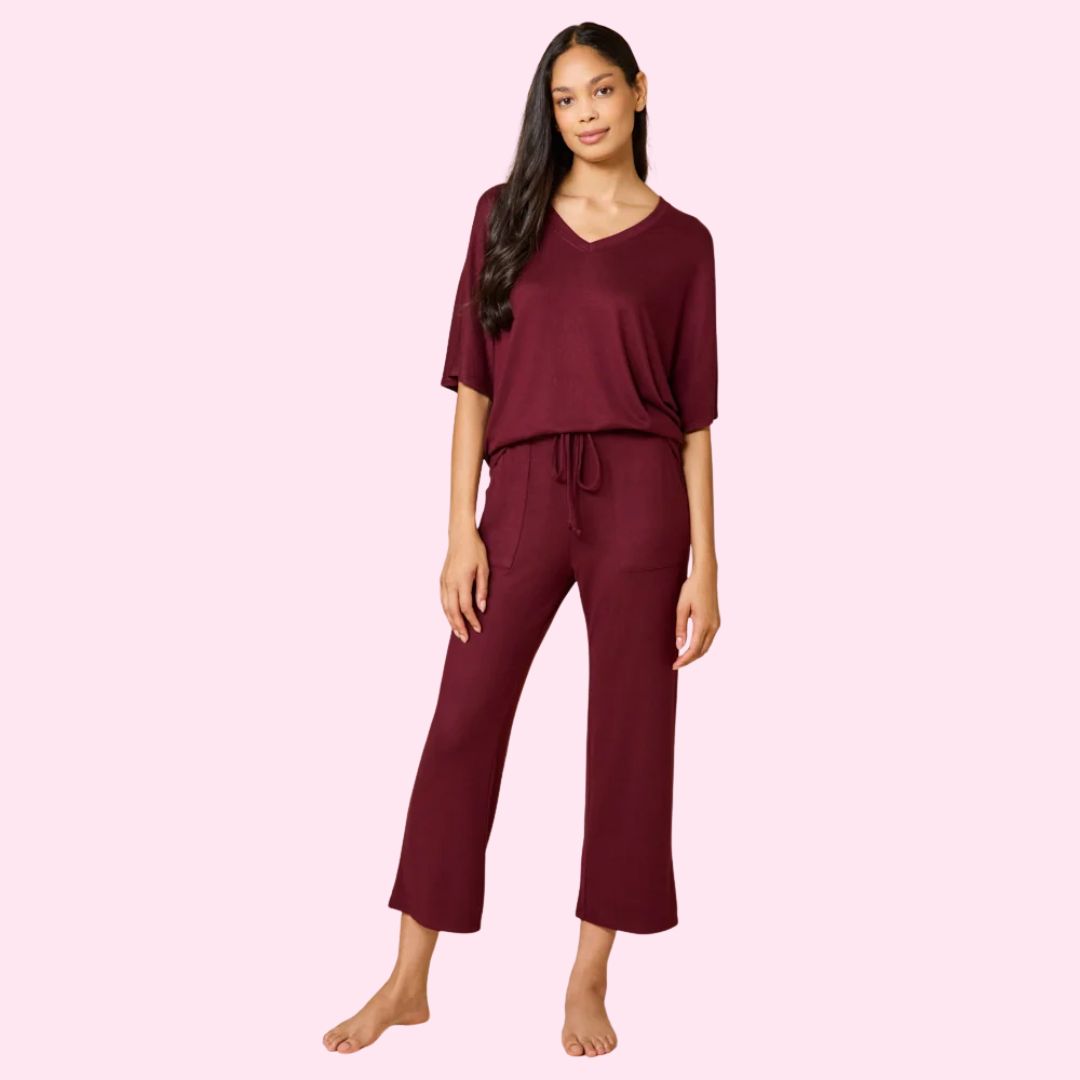 Dream Relaxed V-Neck Capri Set