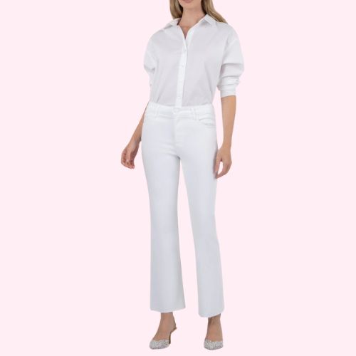Kelsey HR Ankle Flare-Optic White