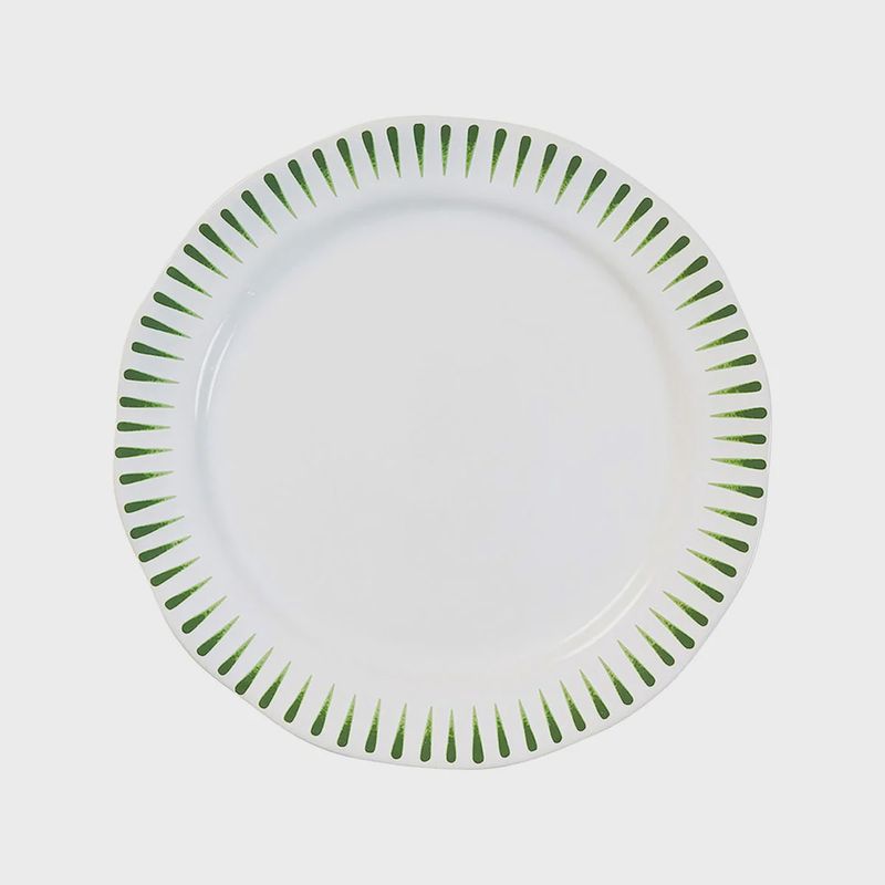 Juliska Sitio Stripe Dessert/Salad Plate-Basil-Fisher