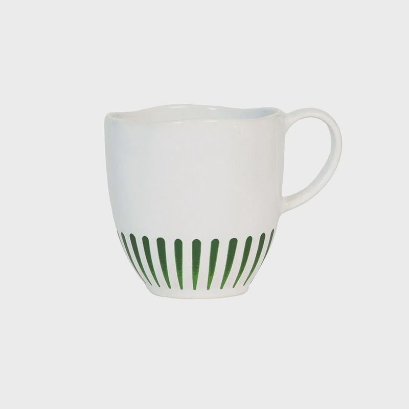 Juliska Sitio Stripe Mug-Basil-Fisher