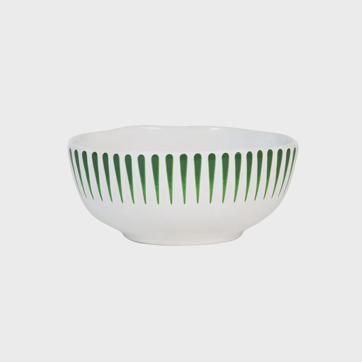 Juliska Sitio Stripe Cereal/Ice Cream Bowl-Basil-Fisher