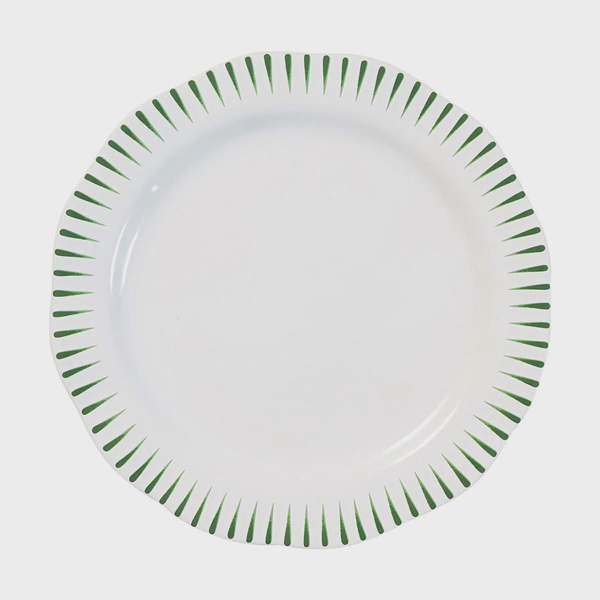 Juliska Sitio Stripe Dinner Plate-Basil-Fisher