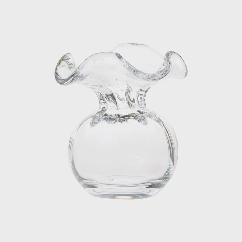 Small Clear Hibiscus Vase-Loeblein