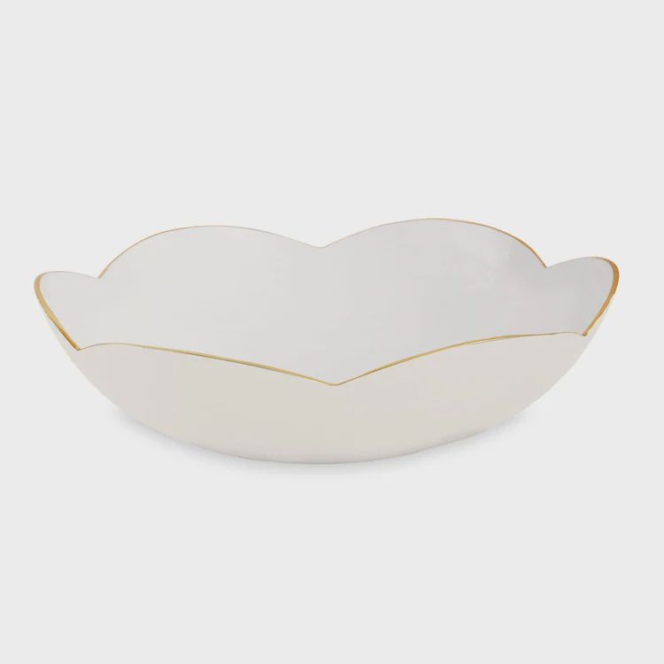 Encanto Amelia Large Bowl-Cream &amp; White-Van Heyningen