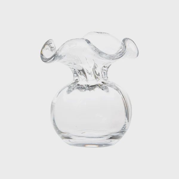 Vietri Hibiscus Clear Bud Vase-Van Heyningen