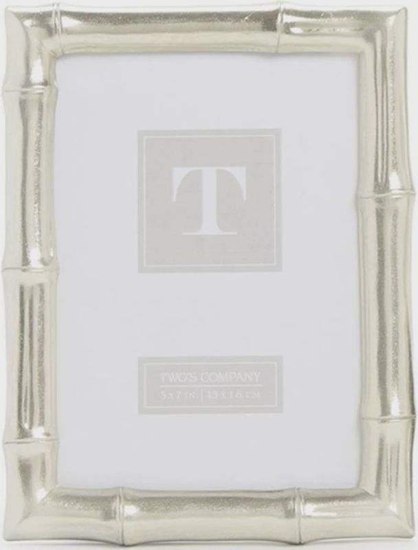 Two's Co. Silver Bamboo Frame 5 X 7-Van Heyningen