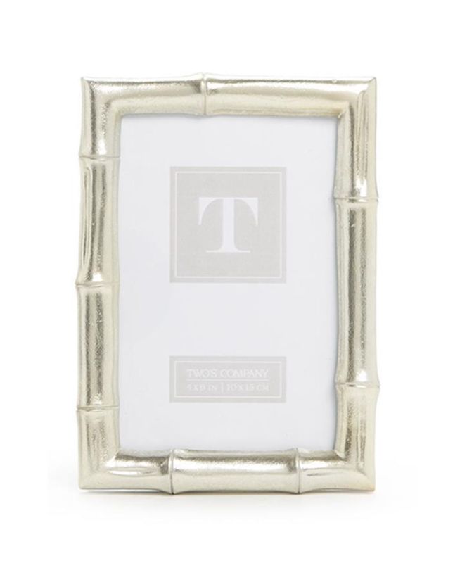 Two's Co. Silver Bamboo Frame 4 X 6-Van Heyningen