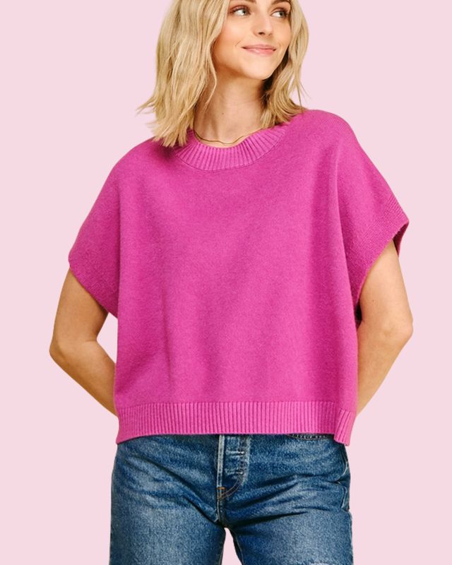 Pinch Drop Shoulder Sweater