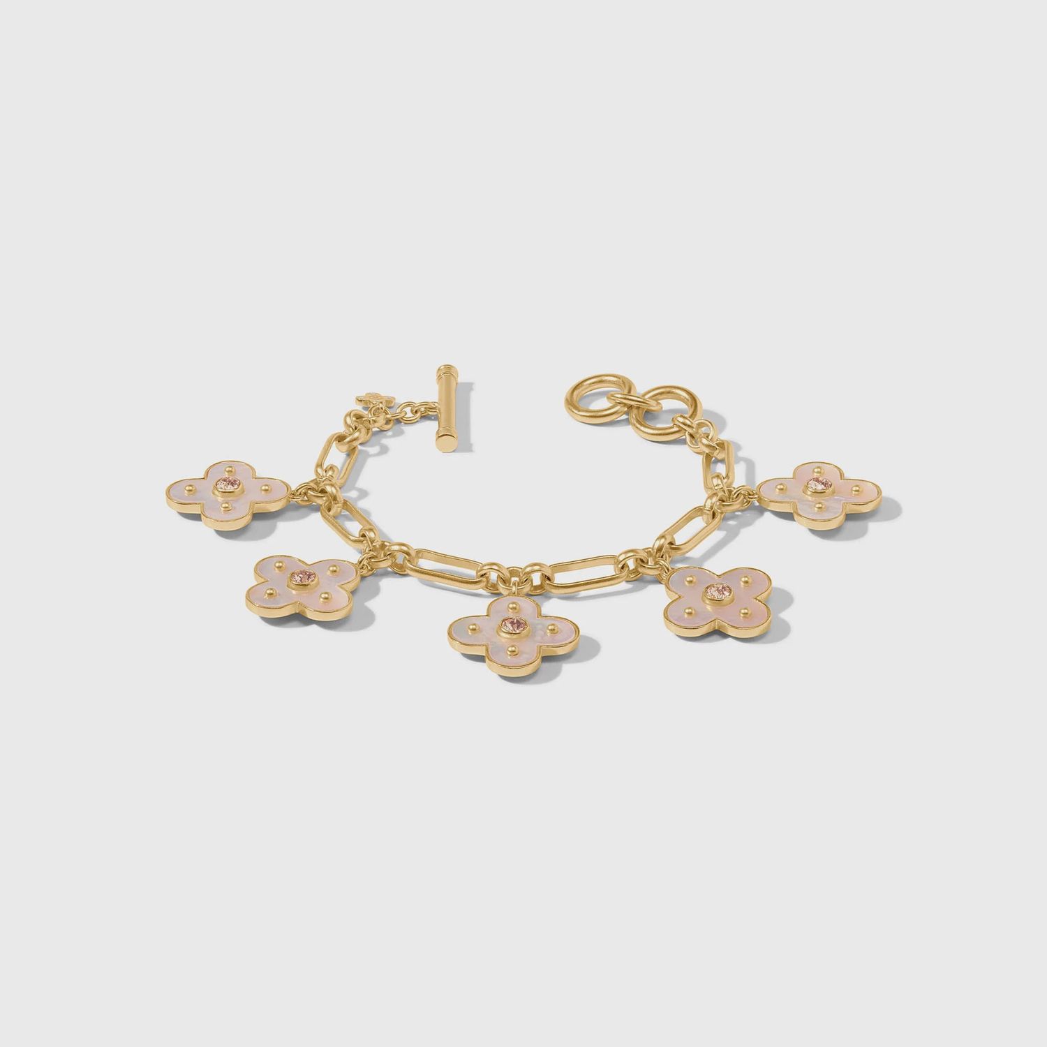 Julie Vos Colette Charm Bracelet-Champagne