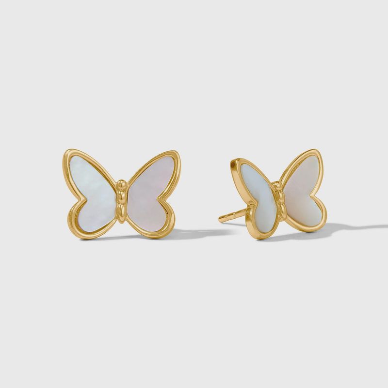 Julie Vos Papillon Studs-Mother of Pearl