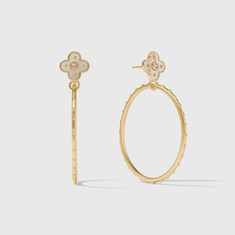 Julie Vos Colette Statement Earring-Champagne