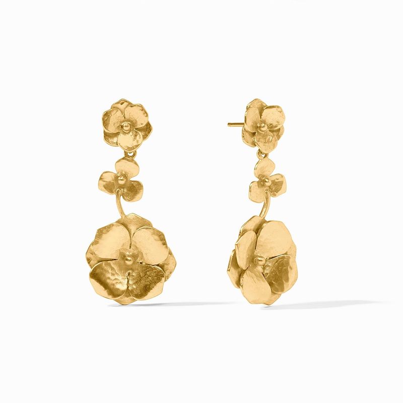 Julie Vos Bloom Tier Earring-Gold
