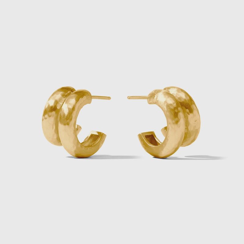 Julie Vos Havana Double Hoop-Gold