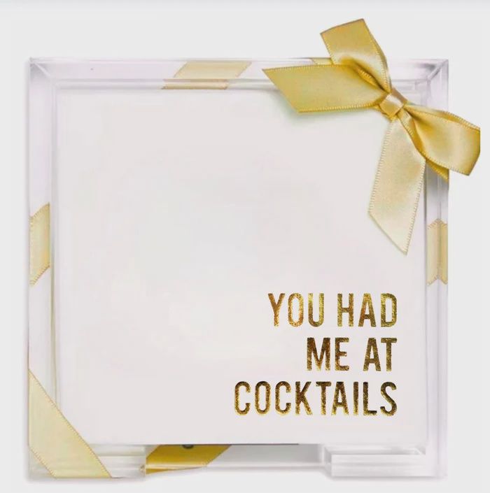"You Had Me At Cocktails" Acrylic Cocktail Set-Fisher