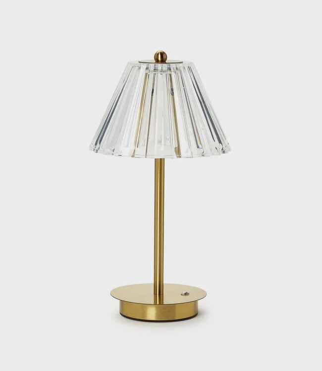 Cordless Table Lamp w/Acrylic Shade-Fisher