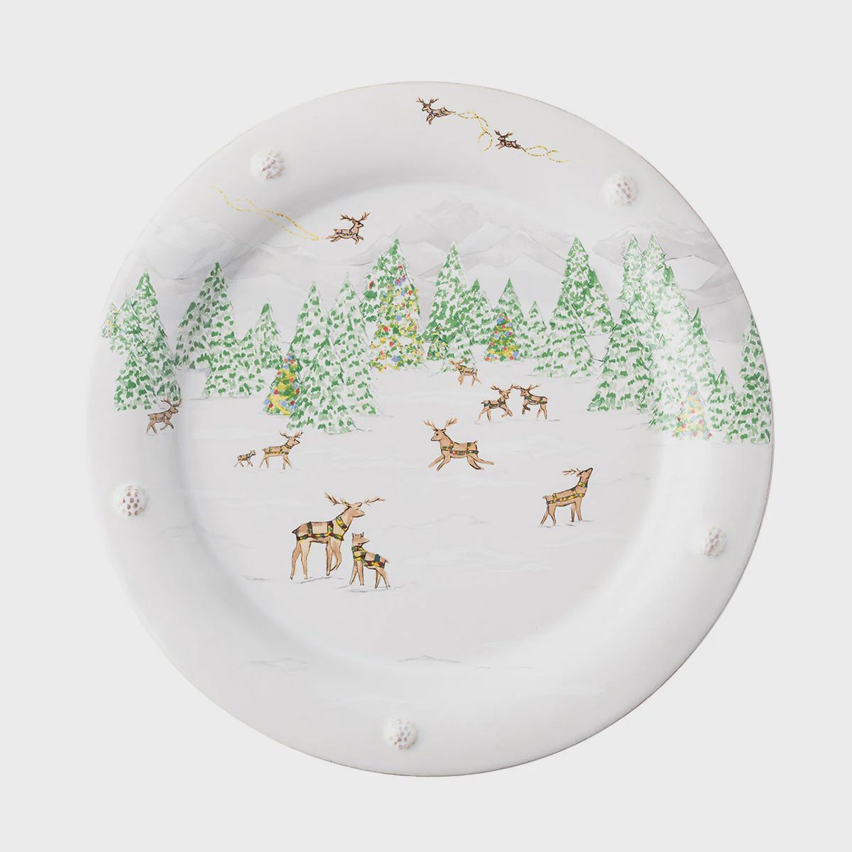 Juliska Berry &amp; Thread North Pole Dinner Plate-Bullock
