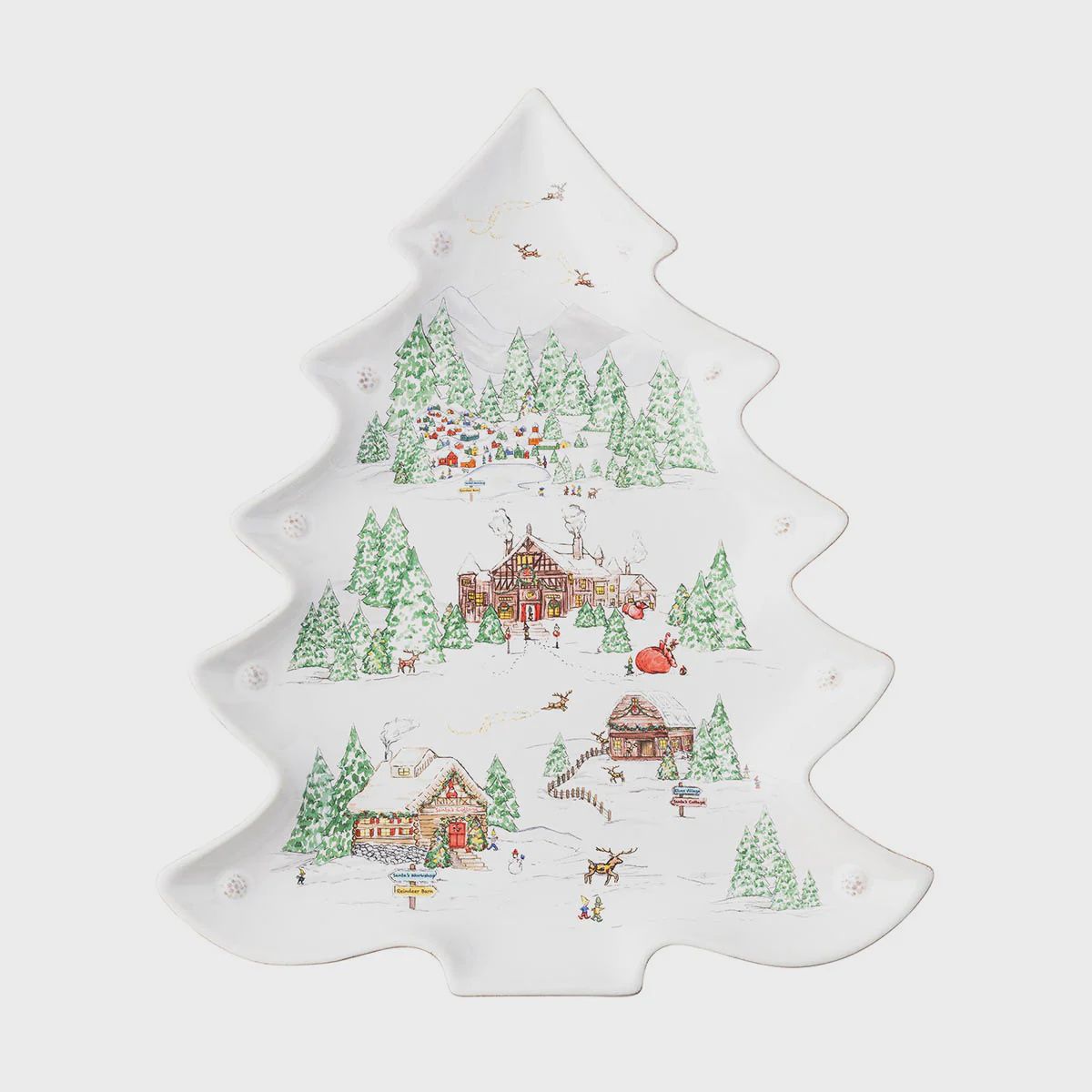 Juliska Berry &amp; Thread North Pole 15" Tree Platter-Bullock