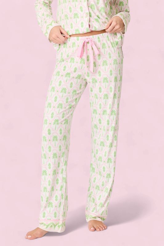 PJ Salvage Palm Pants Ivory