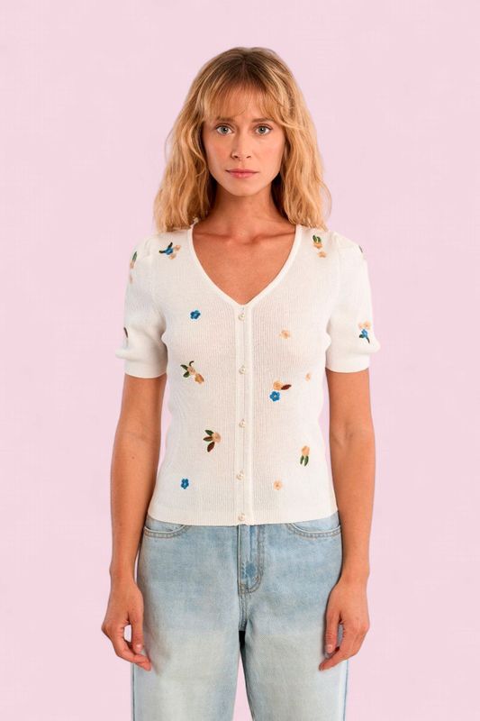 Molly Bracken Embroidered Sweater