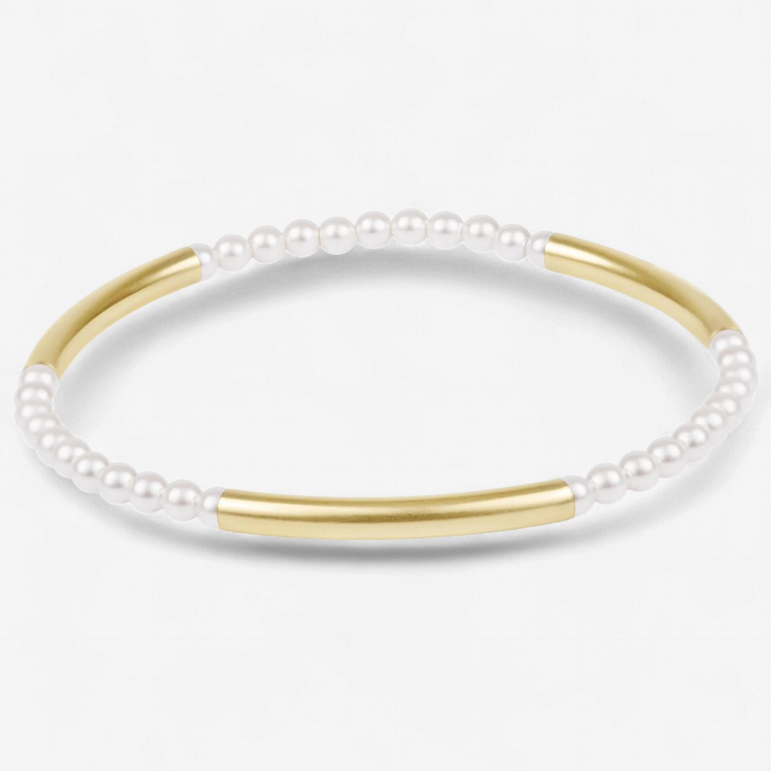 Bliss Bar Pattern Pearl 3mm Bracelet